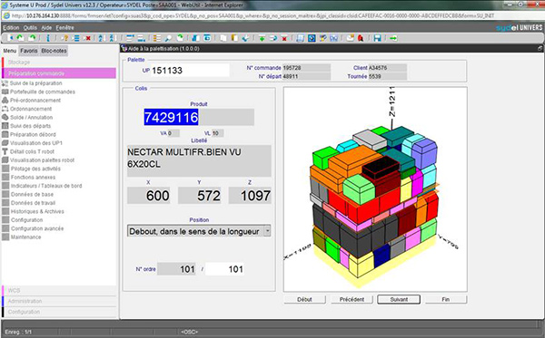 Pre-palletization calculation